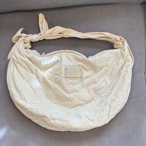 Marc Jacobs Cream Quilted Hobo Bag